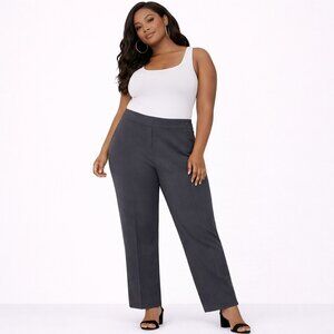 Vintage Harve Bernard wool women's pants office attire dark grey Size:Talla 12